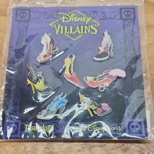 Disney Villains Colorful Shoe Pin Collection